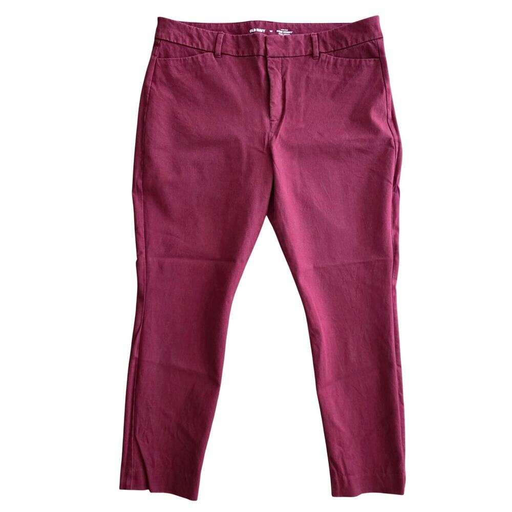 Old Navy Burgundy High-Rise Pixie Skinny Pants Size 14